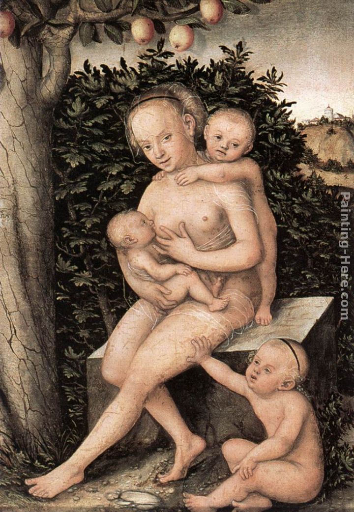 Charity painting - Lucas Cranach the Elder Charity art painting